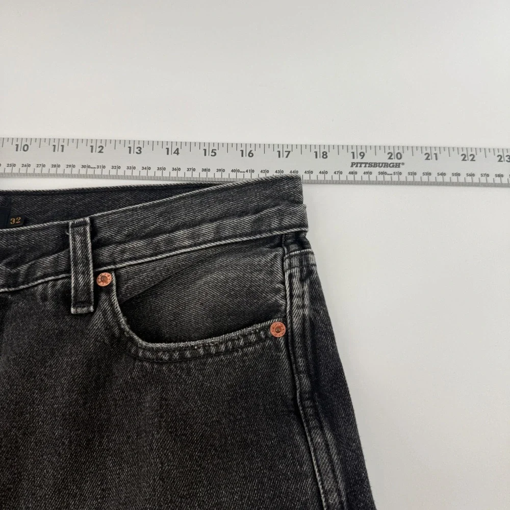 Alex Mill Jeans Mens 32 Washed Black 100% Cotton Made in USA Button Fly‎ Denim